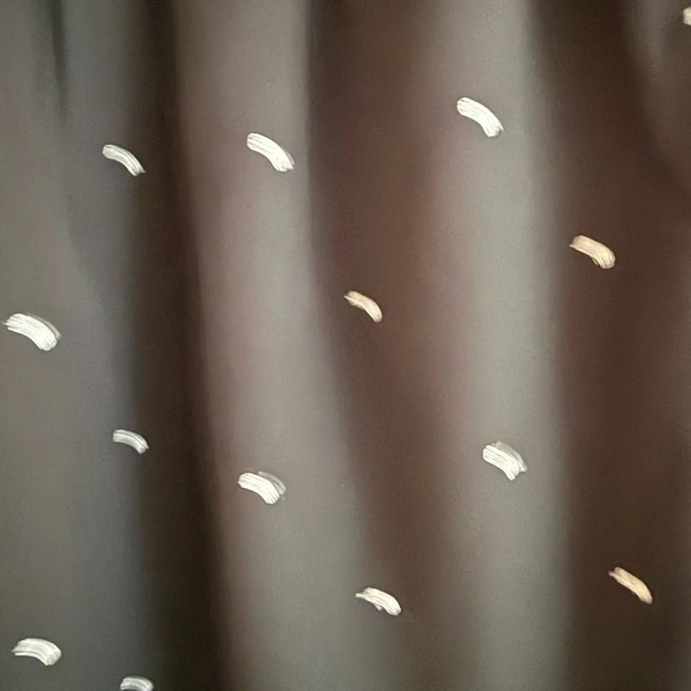 INC Elegant Black Sheer Polka Dot Top- S - Picture 3 of 5